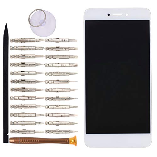 Image of LCD Screen Display with Digitizer Touch Panel Without Bezel Frame Compatible with Huawei P8 lite 2017 P9 Lite 2017 Honor 8 Lite Nova Lite GR3 2017 Pra-LA1 Pra-LX1(White)