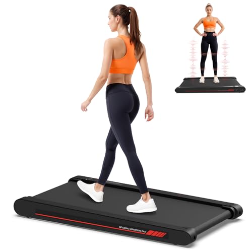 Lysole 4 in 1 Walking Vibration Pad, Under Desk Treadmill, 4 Vibration Modes, Portable Vibration Walking Pad for Homes and Offices