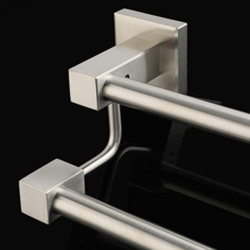 Alise Bathroom Double Towel Bar Towel Hanging Rod/Rail Storage Wall Mount 25-Inch Towel Rack Holder,Gjls7600-Ls Sus304 Stainless Steel Brushed Nickel #TOP5