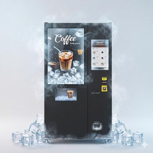 Fully Automatic Coffee Vending Machine Business Grade Self Service Coffee Machine with Multi Flavor Brewing Coin Card Payment for High Traffic Areas
