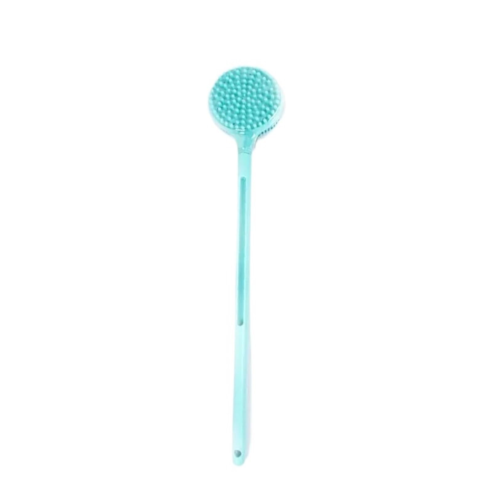RüCkenbüRste 2Pc Silikon Lange Griff Bad Pinsel Doppelseitige Dusche Peeling Pinsel Körper Peeling Zurück Massage Pinsel Bad Zubehör Zum Baden