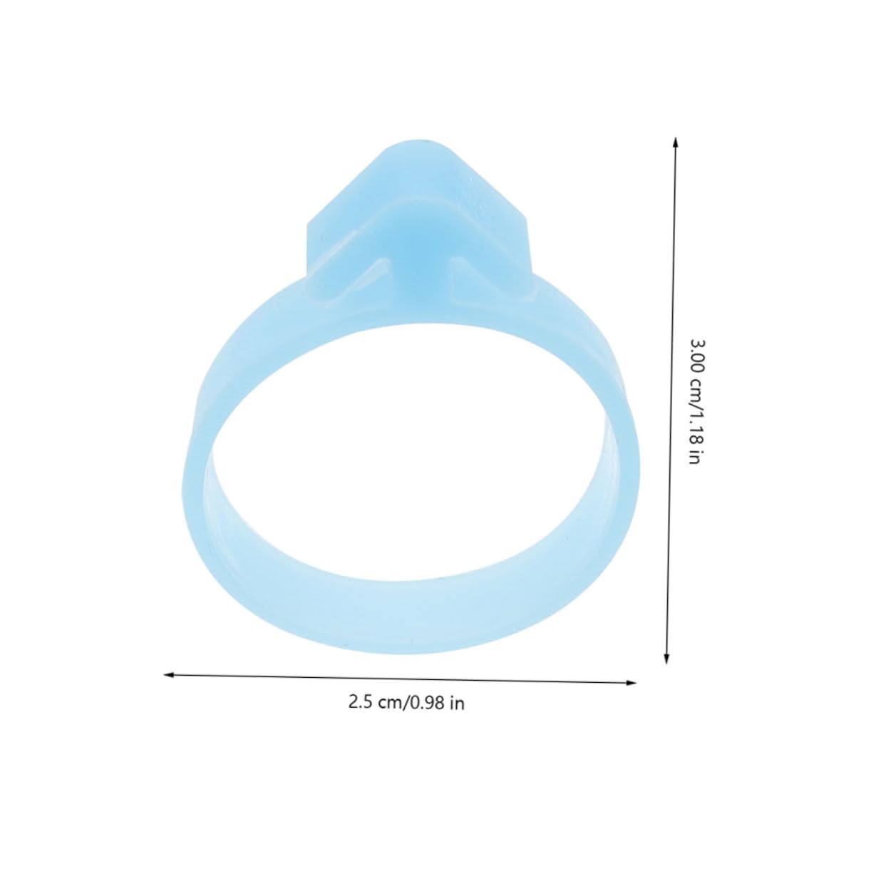 Amosfun 5 Juegos De Bridas De Silicona Versátiles para Manga Pastelera Anillos De Sellado Bridas De Fijación para Hornear Accesorios Decorativos De Cocina 50 Unidades X 5