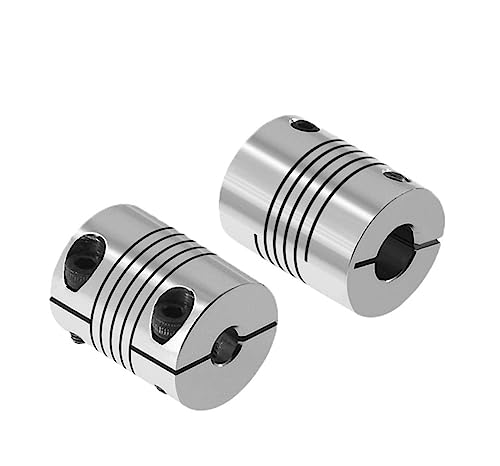 Rigid Coupling,Stainless Steel Rigid Coupling 1pcs D25L30 Aluminum Elastic Shaft Coupler Motor Connector Clamping Flexible CNC Couplingv(10mmX10mm)