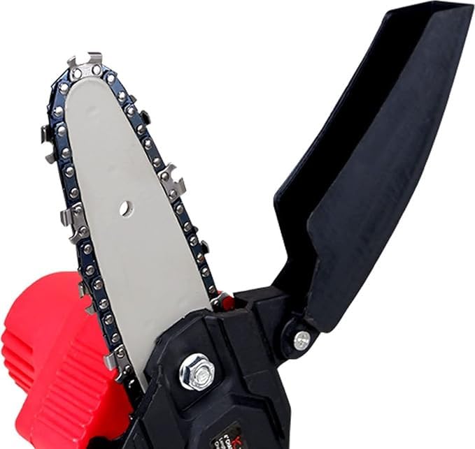 48V Cordless Mini Chainsaw 4 Inch Lightweight One Hand Battery Operated Wood Cutter Electric Pruning Saw for Tree Branch Cutting with 2 Li ion Rechargeable Batteries Charger-image-43