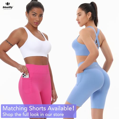 Image of High Support Sports Bras for Women,Criss Cross Strappy Back Seamless Padded | Removable Pads, A-DD Cup, Full Coverage, Seamless, Wireless, Scoop Neck, Cropped Bra, for Workout Yoga Gym Exercise Athletic