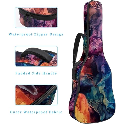 Housse imperméable Oxford pour guitare classique au design artistique - 4