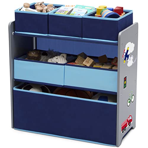 Delta Children Design And Store 6 Bin Toy Organizer, Grey/Blue #TOP7
