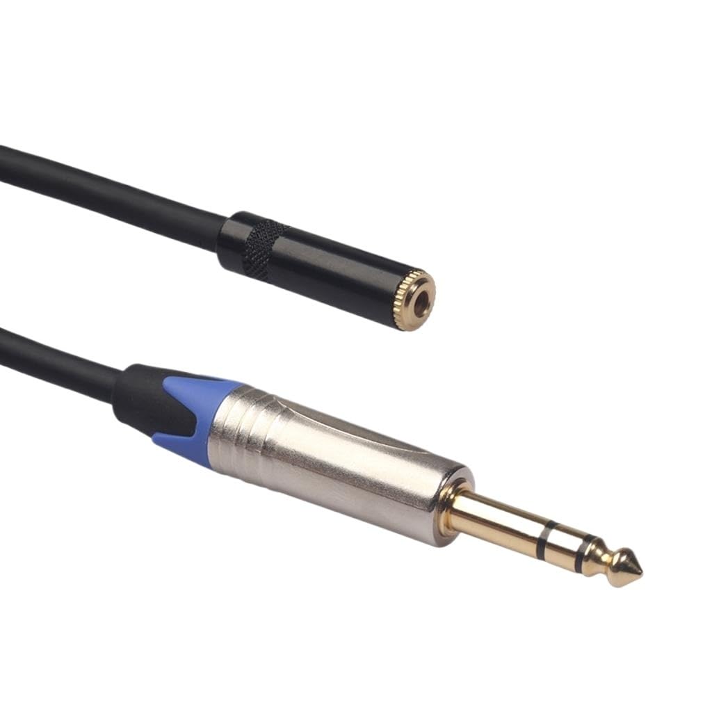Câble d'extension pour casque 6,35 mm mâle vers femelle 3,5 mm