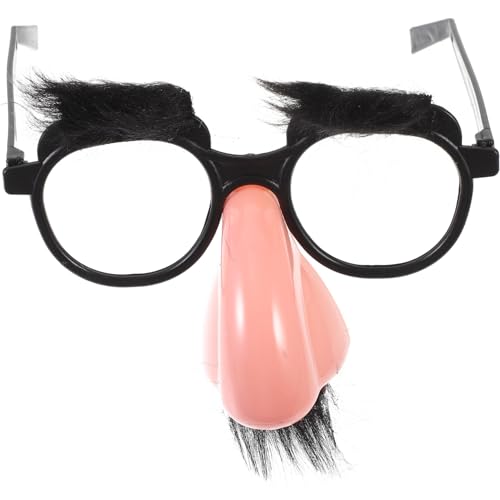 Lunettes d'Halloween avec nez et moustache Healeved pour déguisement de fête