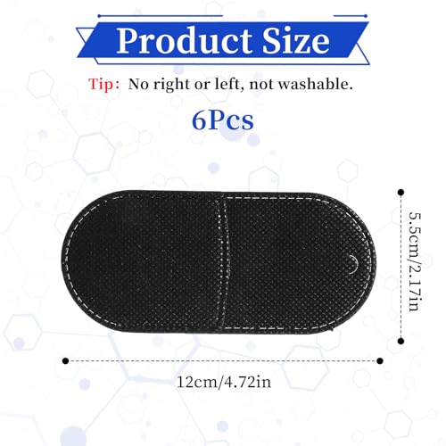 image for Aiyorse 6 Pcs Eye Patches for Adults Kids, Black Eye Patch Reusable So