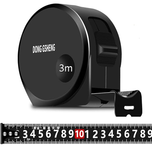 SensaBliss メジャー 3mx幅16mm 巻き尺 距離測定器 炭素鋼製 0点補正 明確なマーク スケール 定規 おしゃれ 錆に強い 高精度 高硬度 建築現場 工学用巻尺 防水性 耐落下性 家具採寸用メジャー 図面作成 DIYプロジェクト 家庭用巻尺