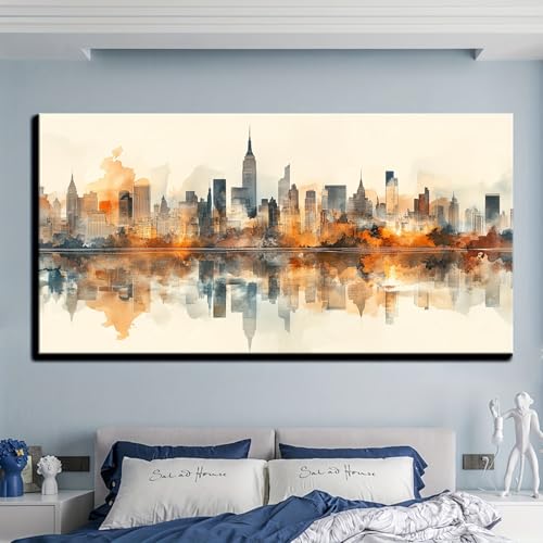 Tableau moderne salon KADING pour revitaliser un mur blanc - 4