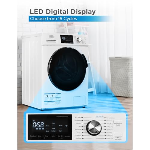 Black+Decker BFLW27MW Front Load Washer, 2.7 Cu. Ft. Compact Washing Machine thumb #1