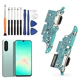 Dock Connector for Samsung Galaxy A26 5G Charging Port Flex Cable Replacement for Samsung Galaxy A26 5G A266U A266E A266B USB Charger Dock Board Connector with Tools(Black)
