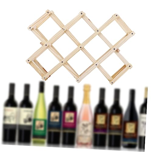 Soporte de Madera para 10 Botellas de Vino de Mesa miniatura 2