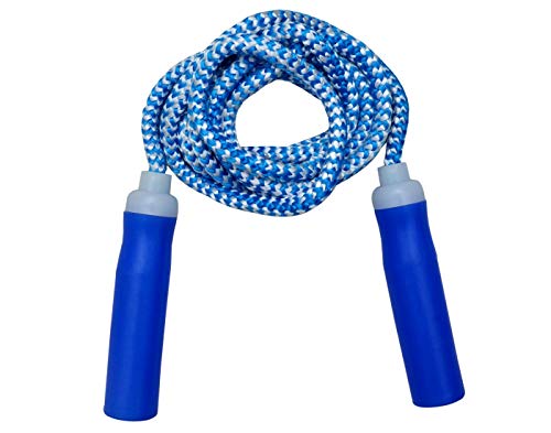 Image of Simran Sports Cotton Rope Fitness Skipping Rope Blue