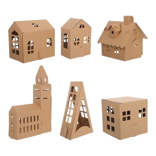 Mini maison kit de bricolage en carton pour fabriquer un décor de poupées unique