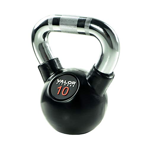 Valor Fitness CKB-10 Chrome Kettlebell, 10 lb