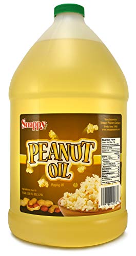 Snappy Pure Peanut Oil for Cooking and Peanut Oil for Deep Frying, High Smoke Point Cooking Oil Vegetable Oil for Turkey Fryers, Ideal Deep Frying Oil, 1 Gallon Size