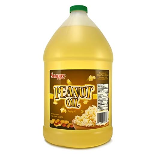 Snappy Popcorn 1 Gallon Snappy Pure Peanut Oil No Color Added, 128 Fl Oz
