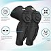 TUOY Knee Pad with Shin Guard Pads, Protective Shin/Knee Sleeve Support for Soccer, Football, Basketball, Wrestling, Volleyball (A Pair)