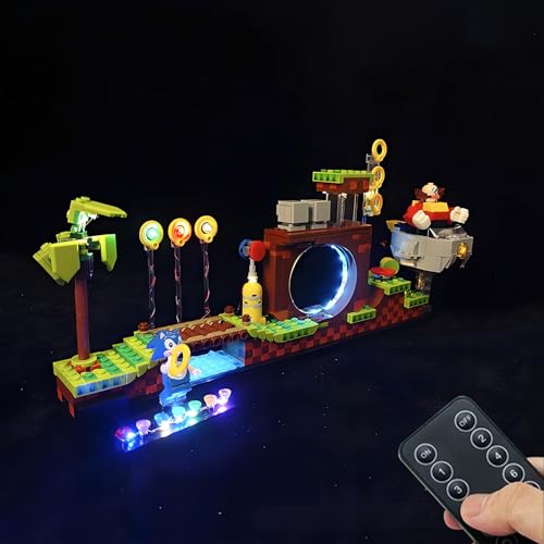 DABRORICESTAR RC LED Light Kit for Lego Sonic,Compatible with Sonic Lego Set 21331,Including USB and Battery Box.(Light Only, No Mode)