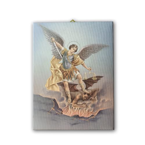 Toile San Michele Archange Fratelli Bonella pour votre coin prière et salon