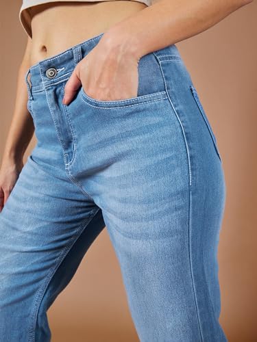 Image of Dolce Crudo Women's High Waist Straight Fit Jeans