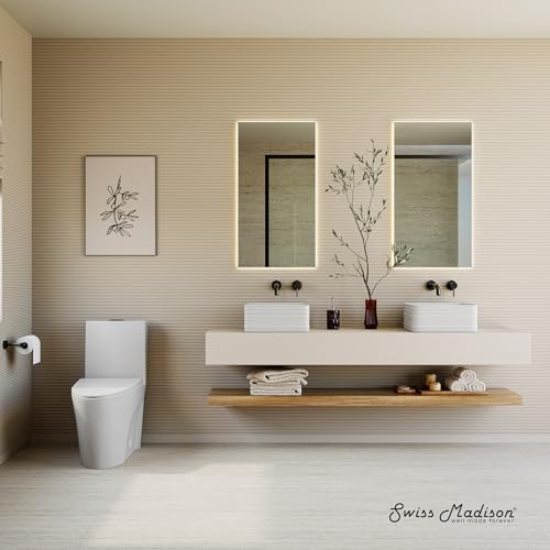 Image of St. Tropez One-Piece 10 inch Rough-in 1.1 /1.6 GPF Dual Top Vortex Flush Elongated Toilet in Matte White
