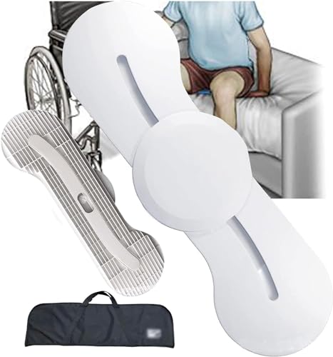 Tabla de transferencia para pasar de la cama a la silla de ruedas con seguridad