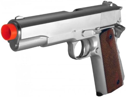 hfc hg-121 gas airsoft pistol semi auto green gas fps-300 (silver)(Airsoft Gun)