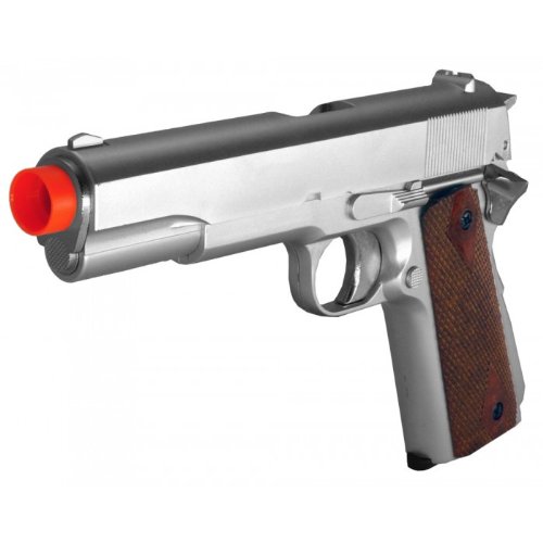 hfc hg-121 gas airsoft pistol semi auto green gas fps-300 (silver)(Airsoft Gun)