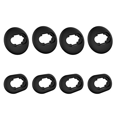 Ear Tips for Samsung Galaxy Buds Live 2020(DSM-R180) Earbuds Accessories,Soft Silicone Anti-Slip Ear Adapter Sets Replacement-8 Pairs(Black)