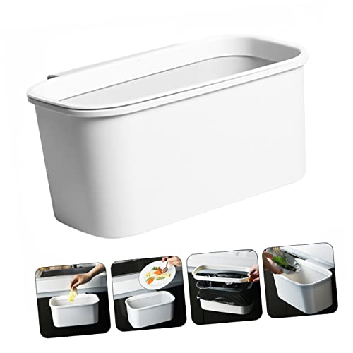 Caneca de basura colgante rectangular blanca GLEAVI miniatura 6