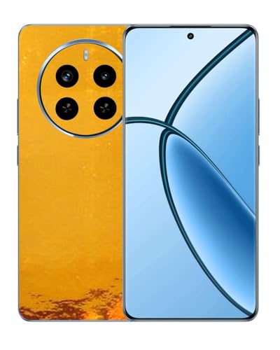 Image of Compatible with Realme P1 Pro 5G Back Skin Sticker /Vinyl wrap /Protective Film Mobile Skin Gold Chrome by Candeal Mizhan (only Back)