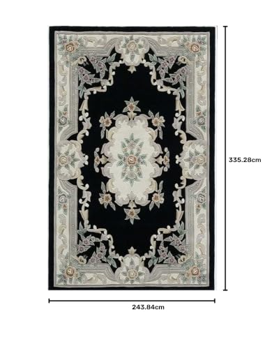 Image of Carpet Mahal Handmade Handwoven Tufted Made of 100% Soft Blended Wool Export Quality Carpets with 1 Inch Thickness (8x11 Feet) Color Multi