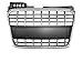Przedni grill kompatybilny z Audi A4 B7 2004 2005 2006 2007 2008 Limousine Avant przedni środkowy grill sportowy GV-69 kratka siatkowa o strukturze plastra miodu sport chrom czarny