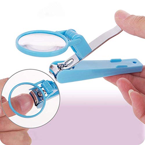 Nail Cutter with Magnifying Glass, Extra Large Nail Clipper, Stainless Steel Fingernail Magnifier Scissors Toenails Clippers for Elderly, Children