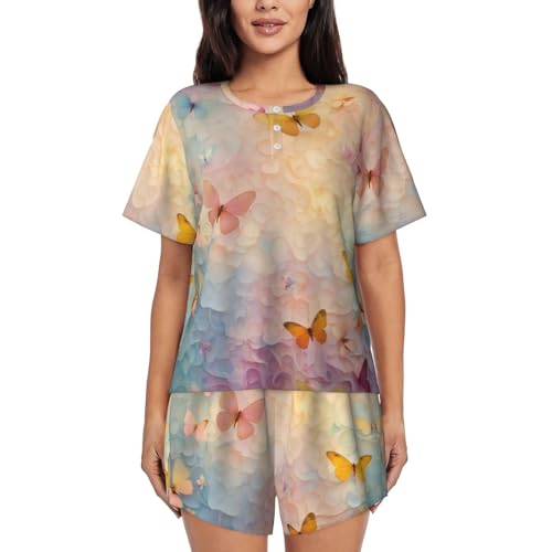EdWal imprimé papillons : chemise légère et élégante pour femme