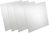 4 Pcs Two Way Mirror Glass 12 x 12 x 0.04 Inch 30% Transparent Effect Infinity Acrylic See Through Mirror Sheet for Magic Project