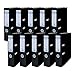 Carpeta de oficina DONAU Master/Clasificador Certificado FSC/Pack de 10 Carpetas / 10 unidades/Material: PP, A4/ 75 mm - 7,5 cm/color: Negro/Archivador A4