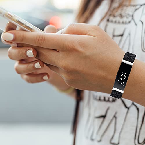 【Pacote com 2】Pulseira elástica compatível com Fitbit Inspire 2/Inspire/Inspire HR, pulseira de subs