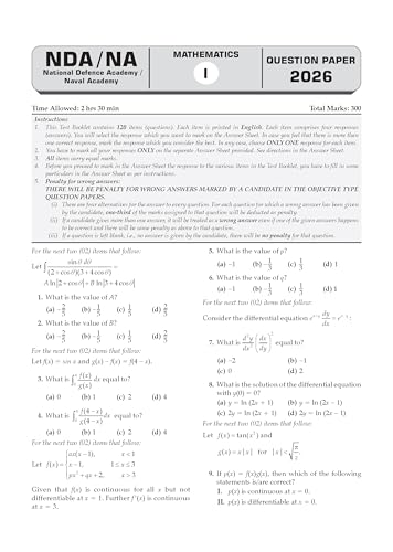 Image of Oswaal NDA /NA Mathematics 13 Years' Chapter-wise & Topic-wise Solved Papers English Medium | 2014-2026 | Includes 2026 Paper-I | With Oswaal AI | For 2026-27 Exams