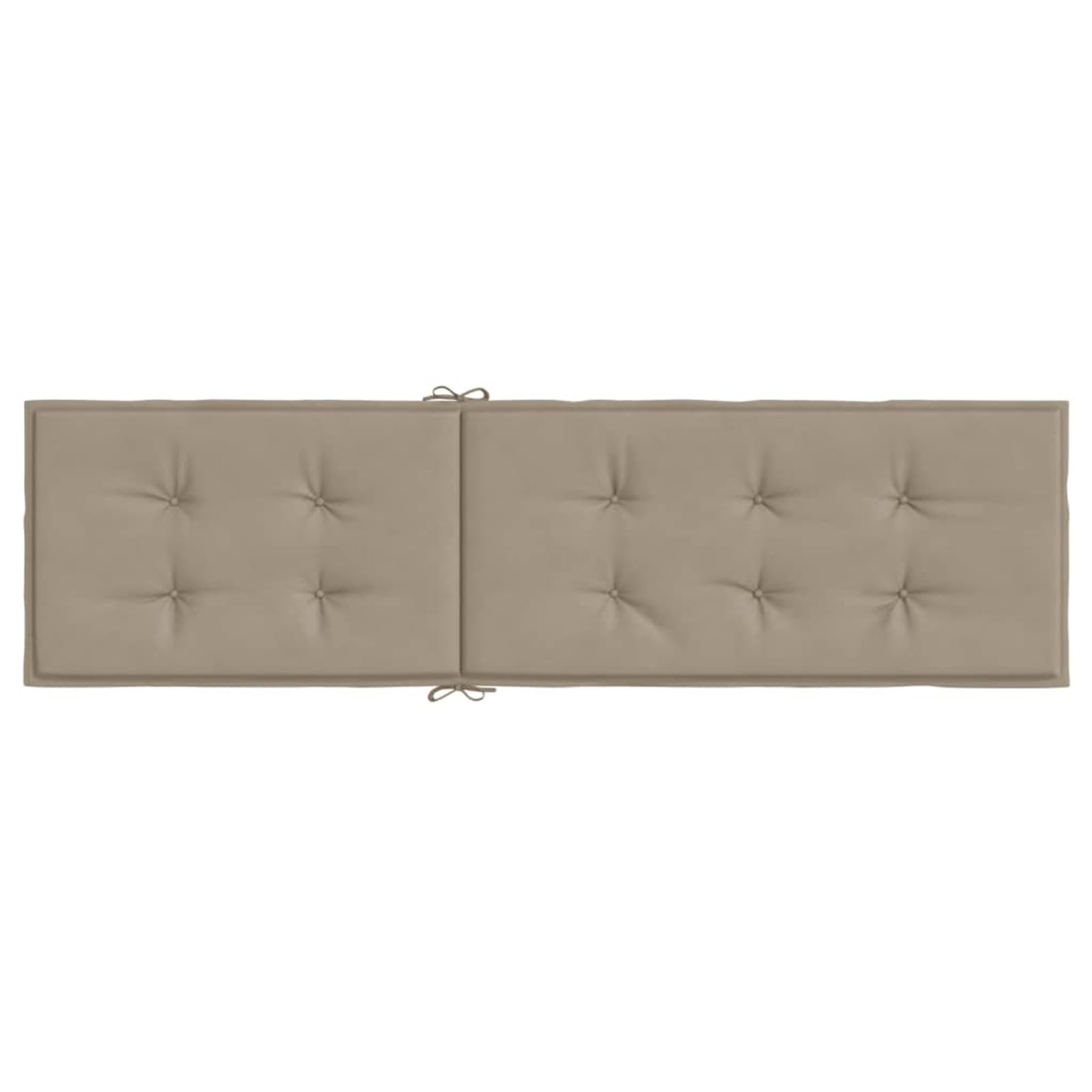 Cuscino per Lettino Prendisole Elegante Resistente Arredi Tessili Esterni Sdraio Decorativo Grigio Talpa (75+105) x50x3 cm in Tessuto Poliestere