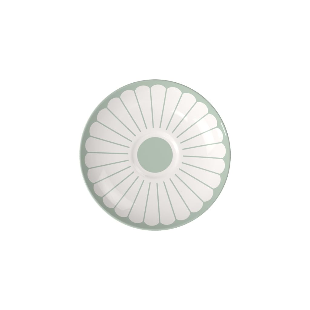 Villeroy & Boch - Fleur vert spodek do filiżanki do kawy zielony, do zmywarki i mikrofalówki, porcelanowa podstawka pod filiżankę herbaty, talerzyk serwowania, kwiatowy wzór, porcelana Premium