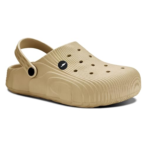 Image of BRUTON Premium Classic Casual Clogs /Sandals with Adjustable Back Strap for Adults | Comfortable & Light Weight | Stylish & Anti-Skid | Waterproof & Daily Mules for Gents /Boys