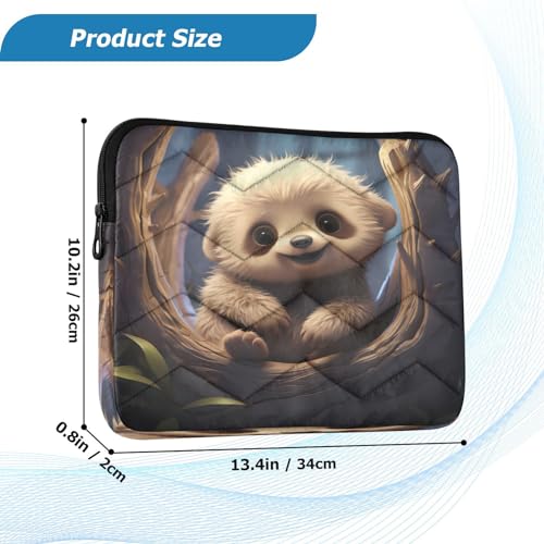 Funda para portátil 13-14 pulgadas impermeable con diseño de perezoso miniatura 3