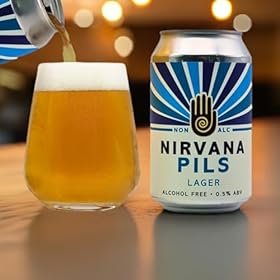 Nirvana - Pilsner Lager 0.5% ABV - Alcohol Free Craft Beer with Crisp Saaz and Magnum Hops - Low Calorie Beer, Vegan Alcohol, Craft Beer Gift Set - 12 x 330ml – Nirvana Brewery