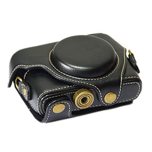 Funda de cuero para cámara Sony RX100 con correa de hombro miniatura 3