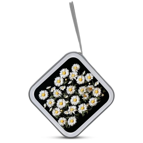 Funda para CD de plástico duro Daisy con capacidad para 40 discos y cierre de cremallera 4
